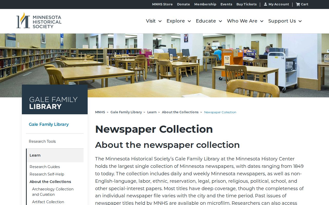 Roseville previous residents research using Minnesota Historical Society newspaper collections